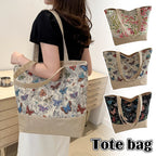 Foldable Large Beach Bag with Floral Print - Summer Tote