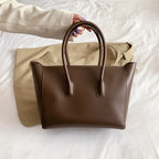 CGABG Large Capacity PU Leather Tote - Elegant Designer Bag