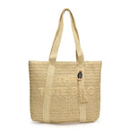 French Style Woven Straw Beach Bag - Large Capacity Tote