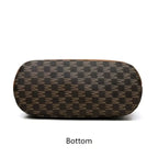 Retro "M" Letter Crossbody Bag - Versatile PU Leather Tote