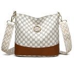 Retro "M" Letter Crossbody Bag - Versatile PU Leather Tote