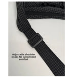 Korean Style Pleated Cloud Bag - Nylon Crossbody Tote