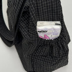 Korean Style Pleated Cloud Bag - Nylon Crossbody Tote