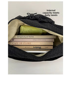 Korean Style Pleated Cloud Bag - Nylon Crossbody Tote