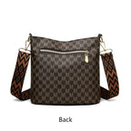 Retro "M" Letter Crossbody Bag - Versatile PU Leather Tote