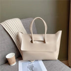 CGABG Large Capacity PU Leather Tote - Elegant Designer Bag