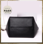 Waterproof PU Leather Tote Bag - Large Top Handle Work Bag