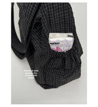 Korean Style Pleated Cloud Bag - Nylon Crossbody Tote