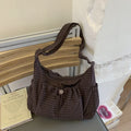 Korean Style Pleated Cloud Bag - Nylon Crossbody Tote