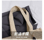 French Style Woven Straw Beach Bag - Large Capacity Tote