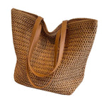 Bali Straw Basket Handbag - Large Summer Beach Tote