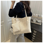Large Bali Beach Tote - Designer Straw Shoulder Bag