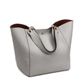 Waterproof PU Leather Tote Bag - Large Top Handle Work Bag