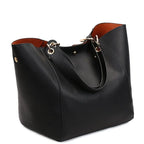 Waterproof PU Leather Tote Bag - Large Top Handle Work Bag
