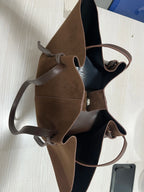 Oversized Faux Suede Winged Tote - Chic Frosted Shoulder Bag