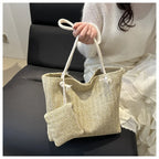 Large Bali Beach Tote - Designer Straw Shoulder Bag