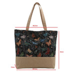 Foldable Large Beach Bag with Floral Print - Summer Tote