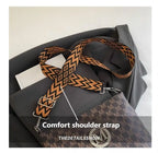 Retro "M" Letter Crossbody Bag - Versatile PU Leather Tote