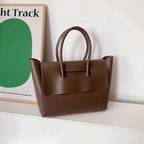 CGABG Large Capacity PU Leather Tote - Elegant Designer Bag