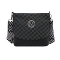 Retro "M" Letter Crossbody Bag - Versatile PU Leather Tote