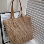 Bali Straw Basket Handbag - Large Summer Beach Tote