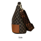 Retro "M" Letter Crossbody Bag - Versatile PU Leather Tote